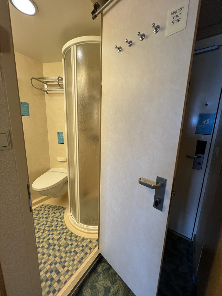Bathroom in Royal Caribbean Connecting Balcony — Independence of the Seas Review