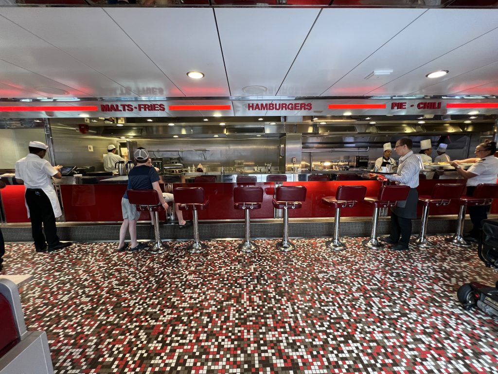Johnny Rockets Diner on Royal Caribbean