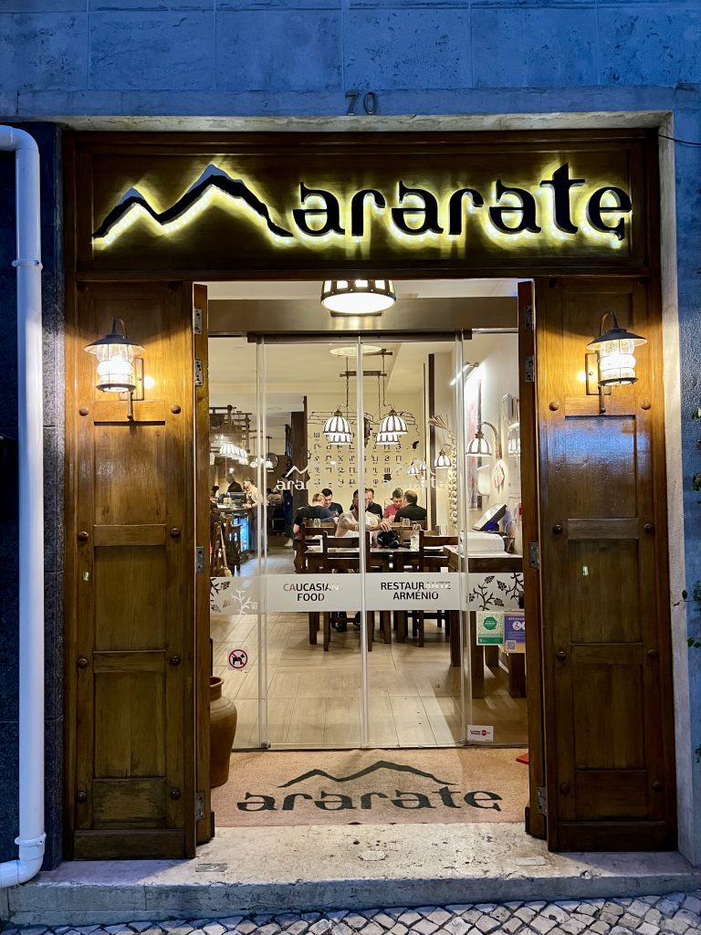Ararate Armenia Restaurant Review — Lisbon Portugal Food Guide