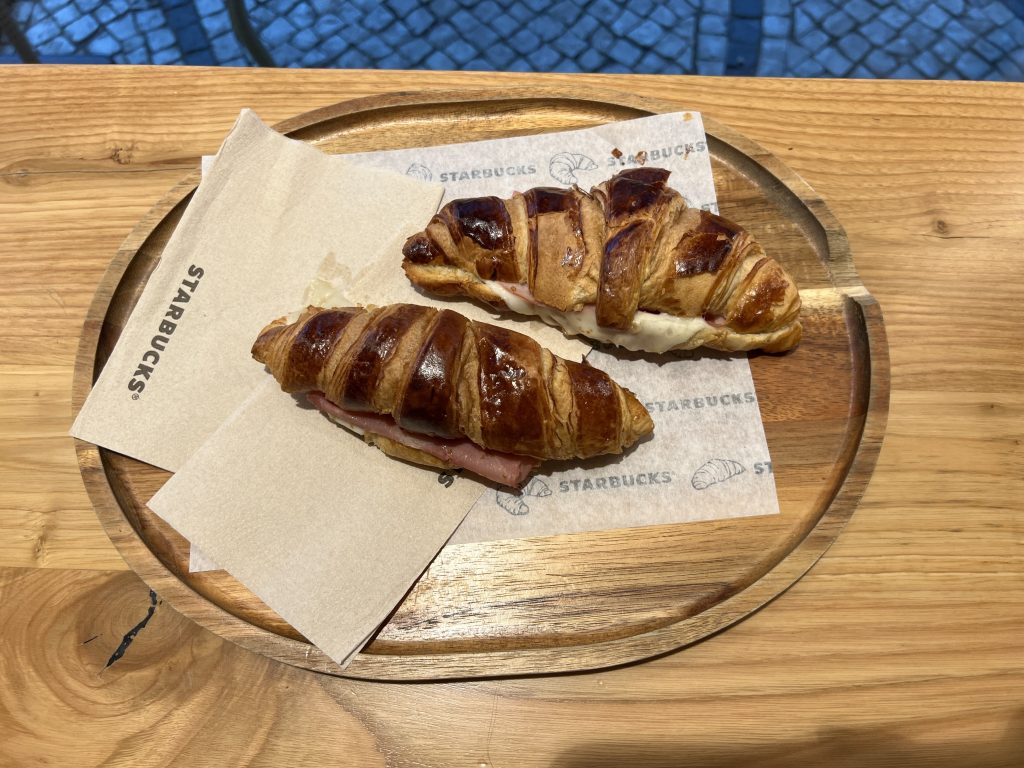 Tosta Mista Croissant Starbucks Lisbon Portugal