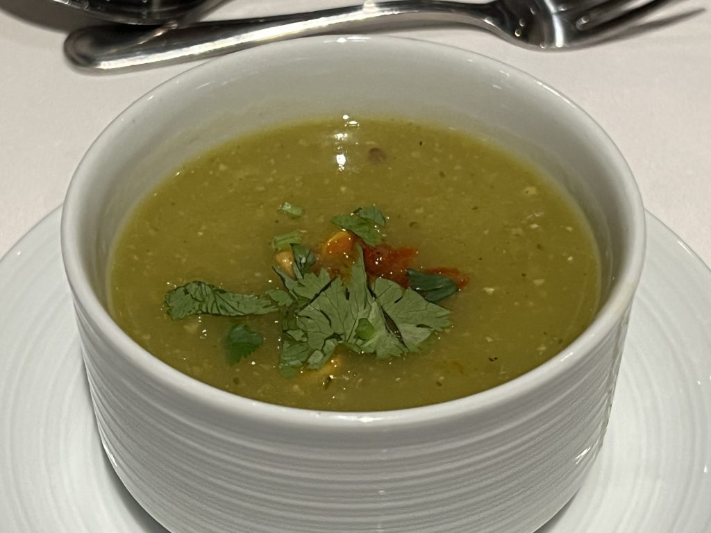 Roasted Poblano Soup — Royal Caribbean Cruise Food Photos