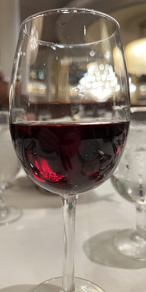 Glass of red wine — Royal Caribbean Food on Independence of the Seas