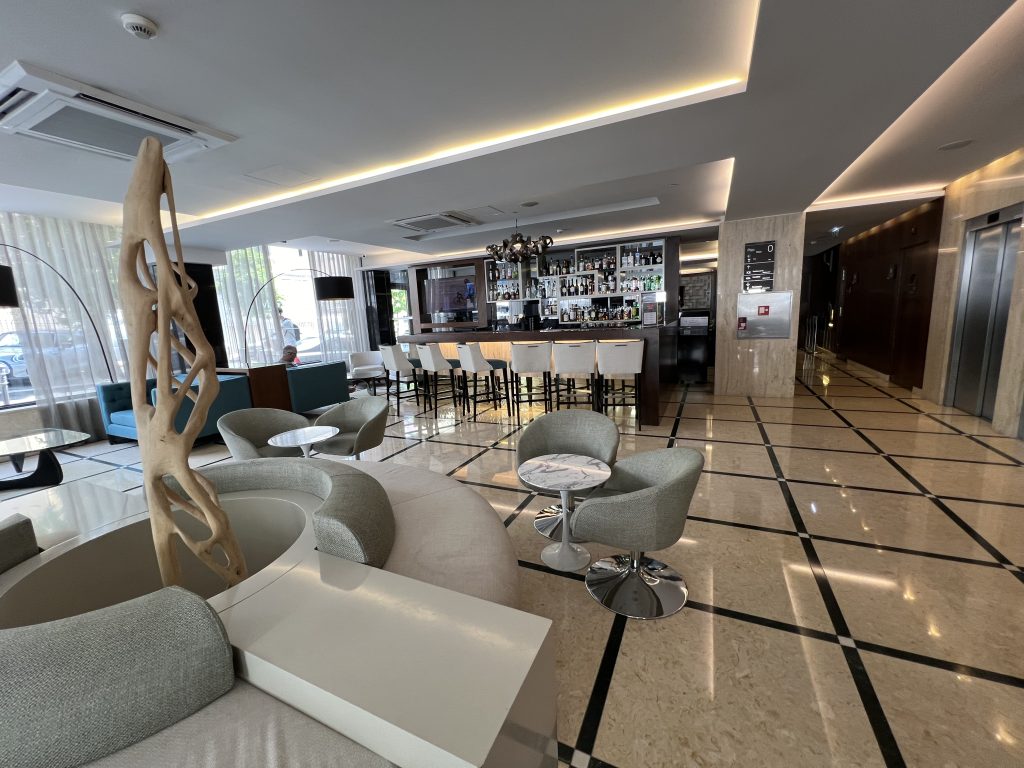 Turim Saldanha Lobby — Where we stayed for a weekend in Lisbon in spring