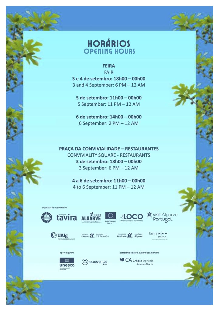 Mediterranean Diet Festival Hours Feira da Dieta Mediterrânica
