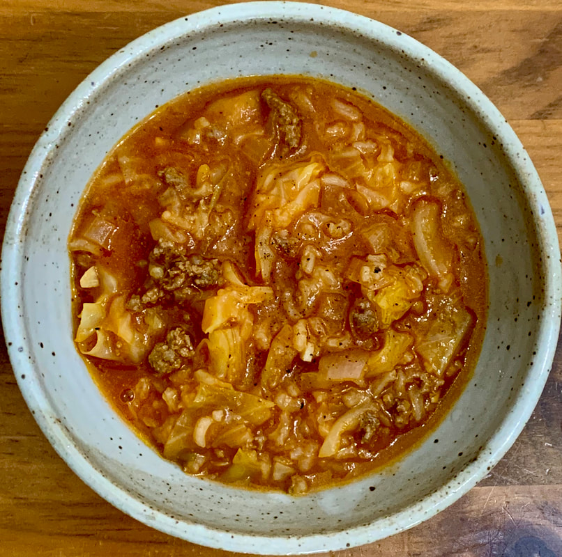 Halupki Stuffed Cabbage Soup aka Cabbage Roll Soup Dinner At The Zoo Recipe Review - Traveling Through Food Blog