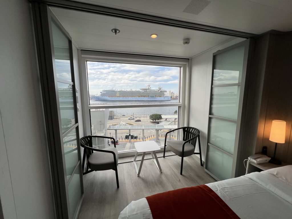 View from our Infinite Veranda on Celebrity Ascent