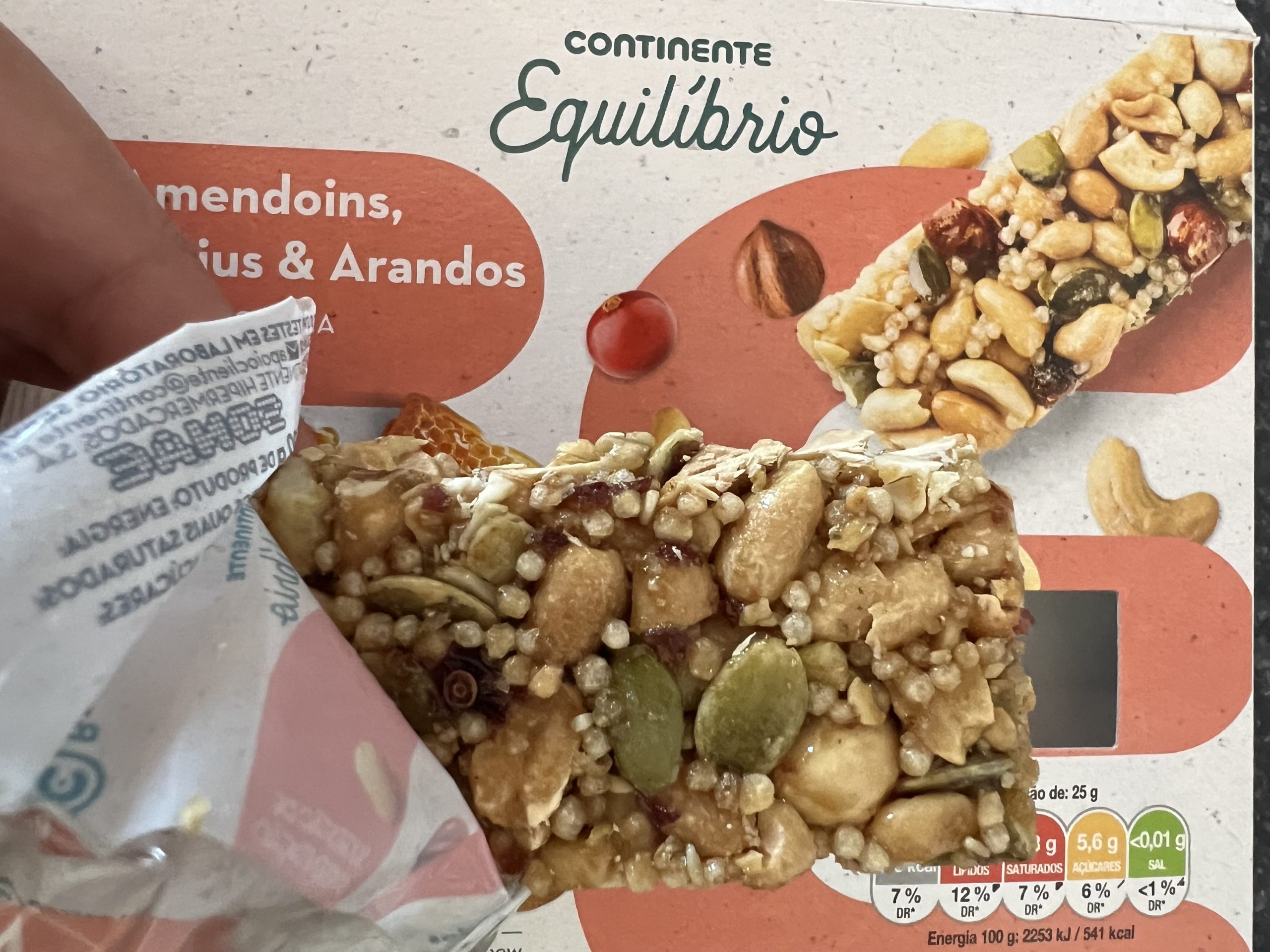 Continente Equilibrio Bars — Review, Photos, Ingredients & Nutrition Information
