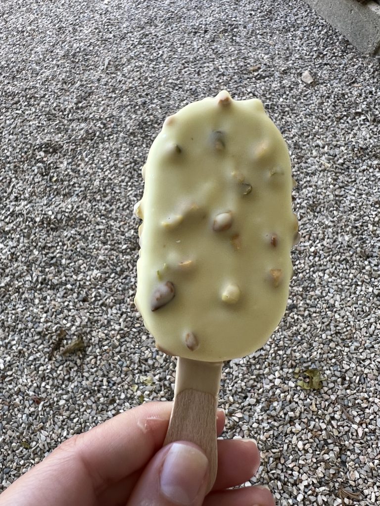 Continente Mini Magnifico Pistacio Framboesa Ice Cream Bar — Pistachio Raspberry Ice Cream