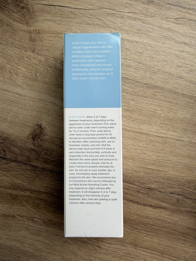 Cosmedica Microneedling Derma Roller Review — Instructions for Microneedling at Home