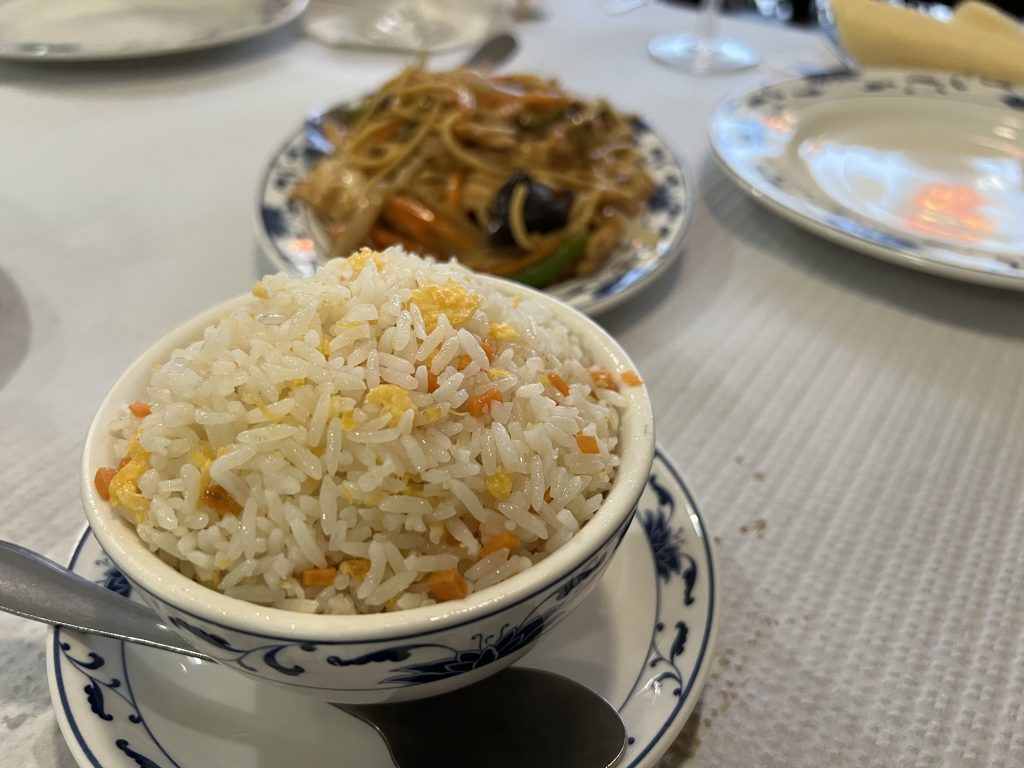 Fried rice at Restaurante Chinês Long Xing in Armação de Pêra, Portugal