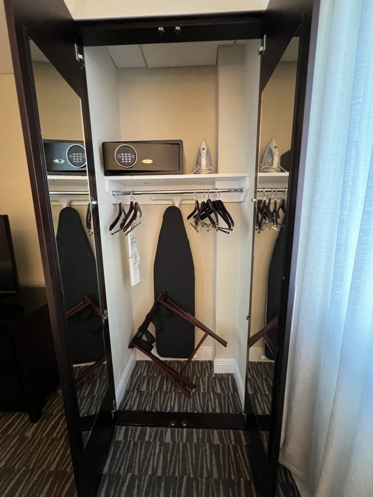 Closet at Fort Lauderdale Cruise Hotel Review — GalleryOne DoubleTree Suites by Hilton