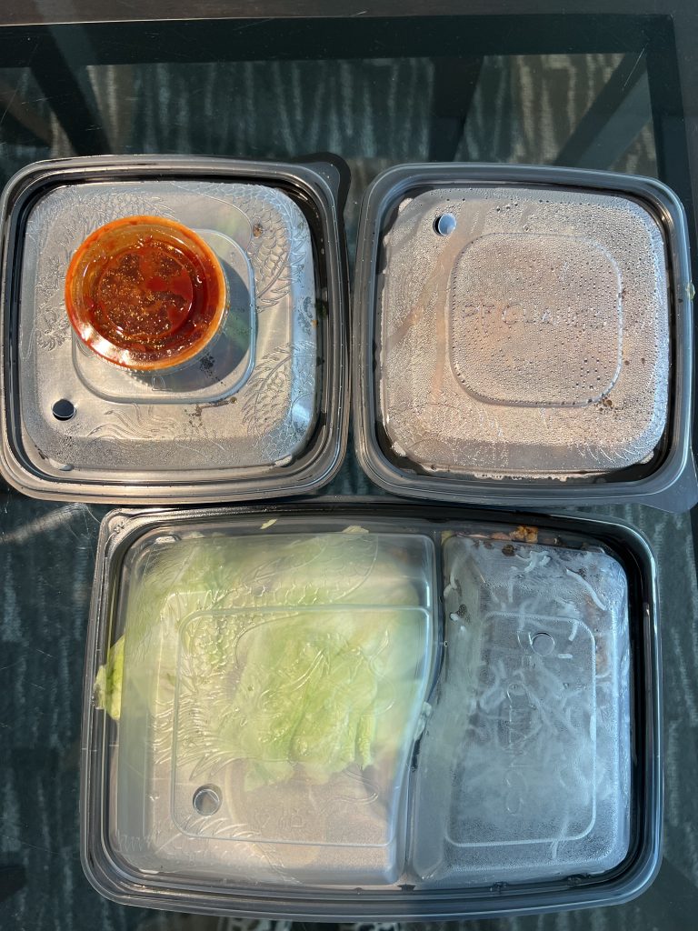 PF Changs Takeout Review Lettuce Wraps