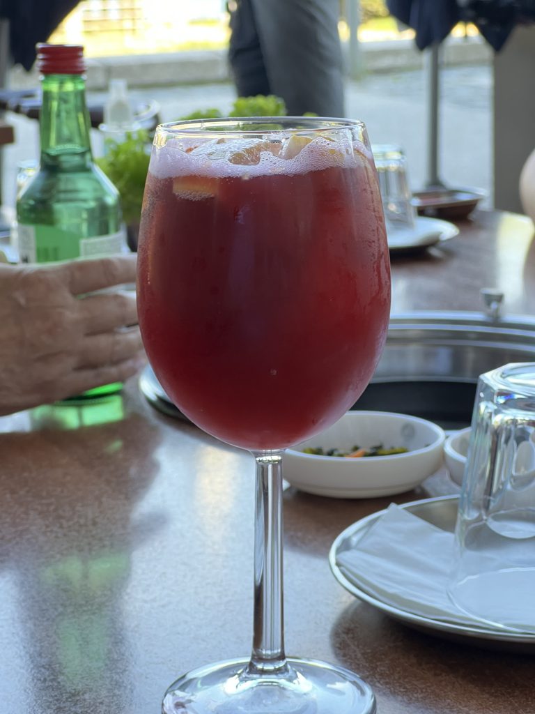 Sangria at Han Table Barbecue Lisbon
