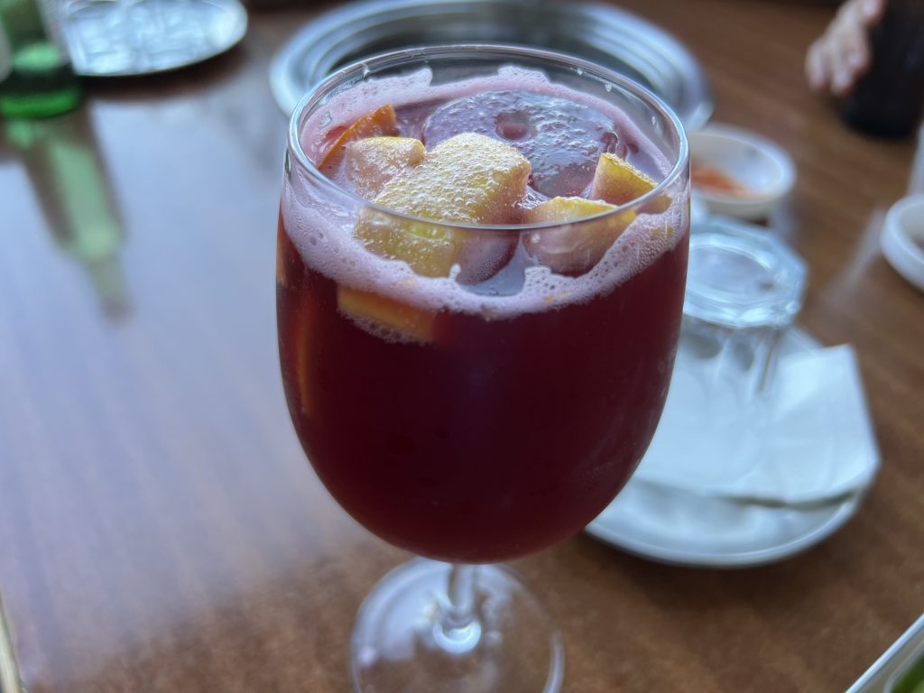 Cup of Sangria at Han Table BBQ Lisbon