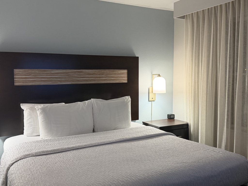 Bed in Homewood Suites Orlando Airport Review