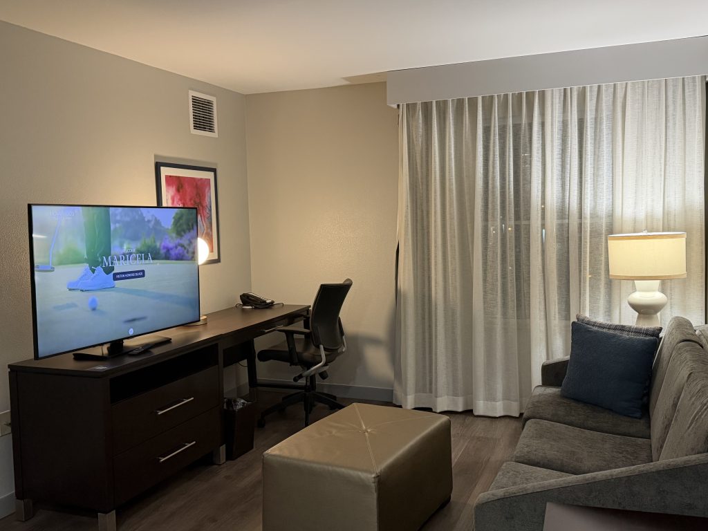 Lounge area Homewood Suites Orlando Airport Review