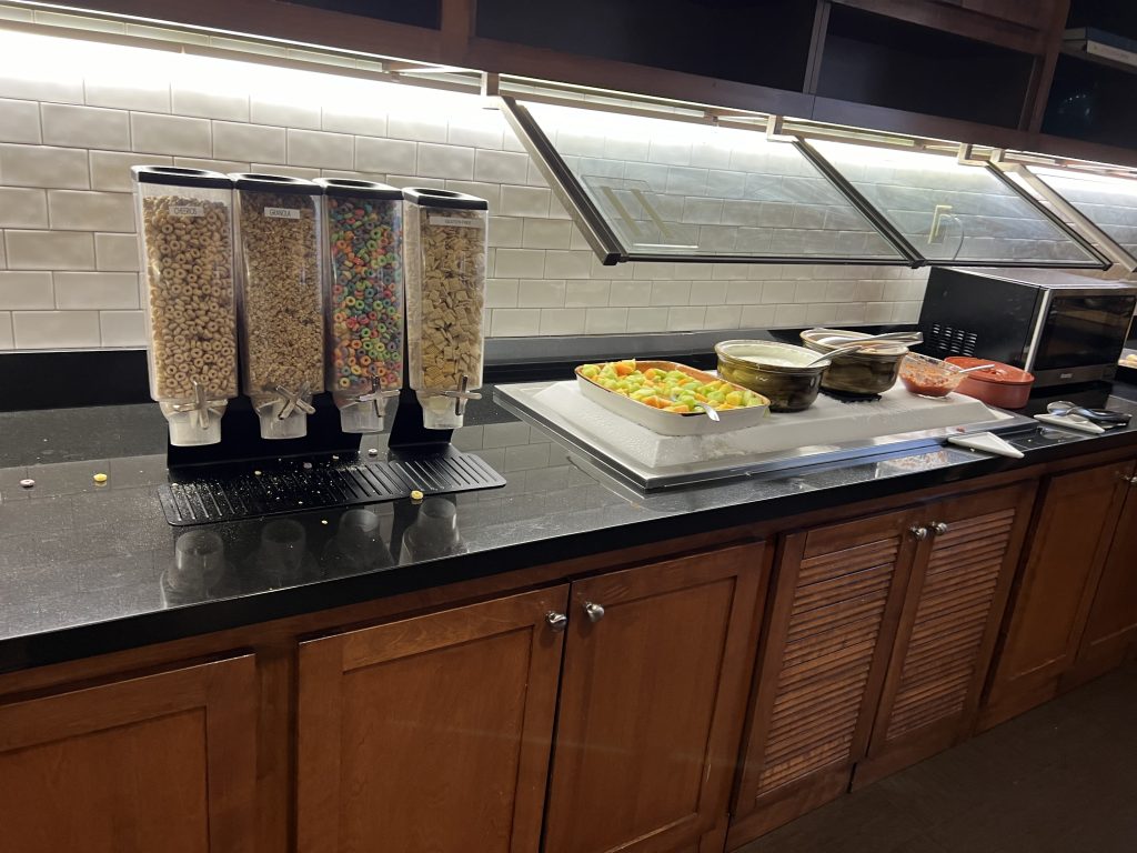 Cereal and Fruit at — Hyatt Place Fort Lauderdale Cruise Port Hotel Review