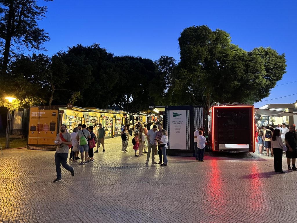 Lisbon book fair entrance — a weekend in Lisbon in spring