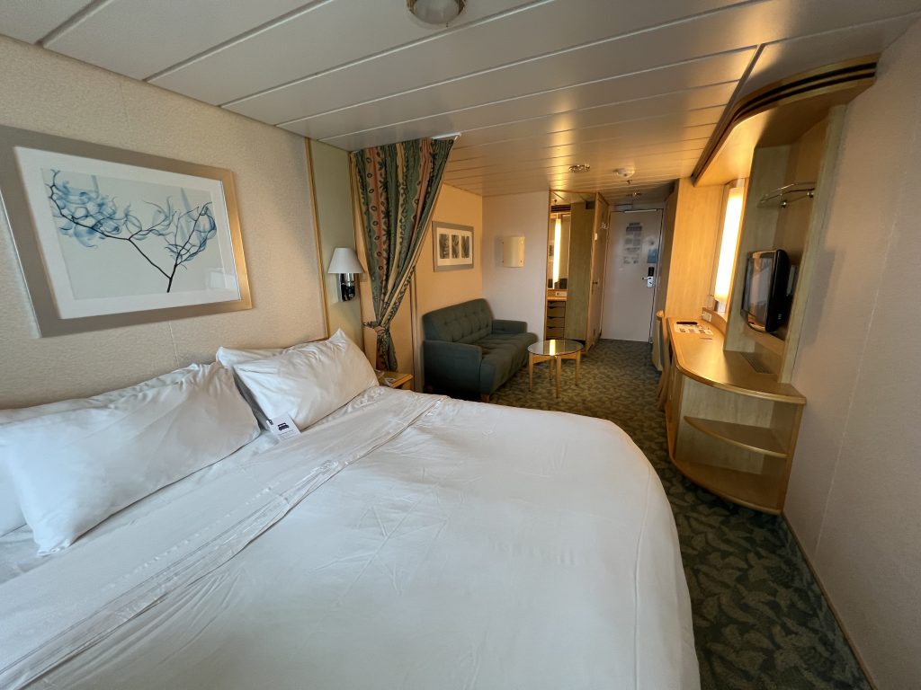 Bed in Royal Caribbean Connecting Balcony — Independence of the Seas Review
