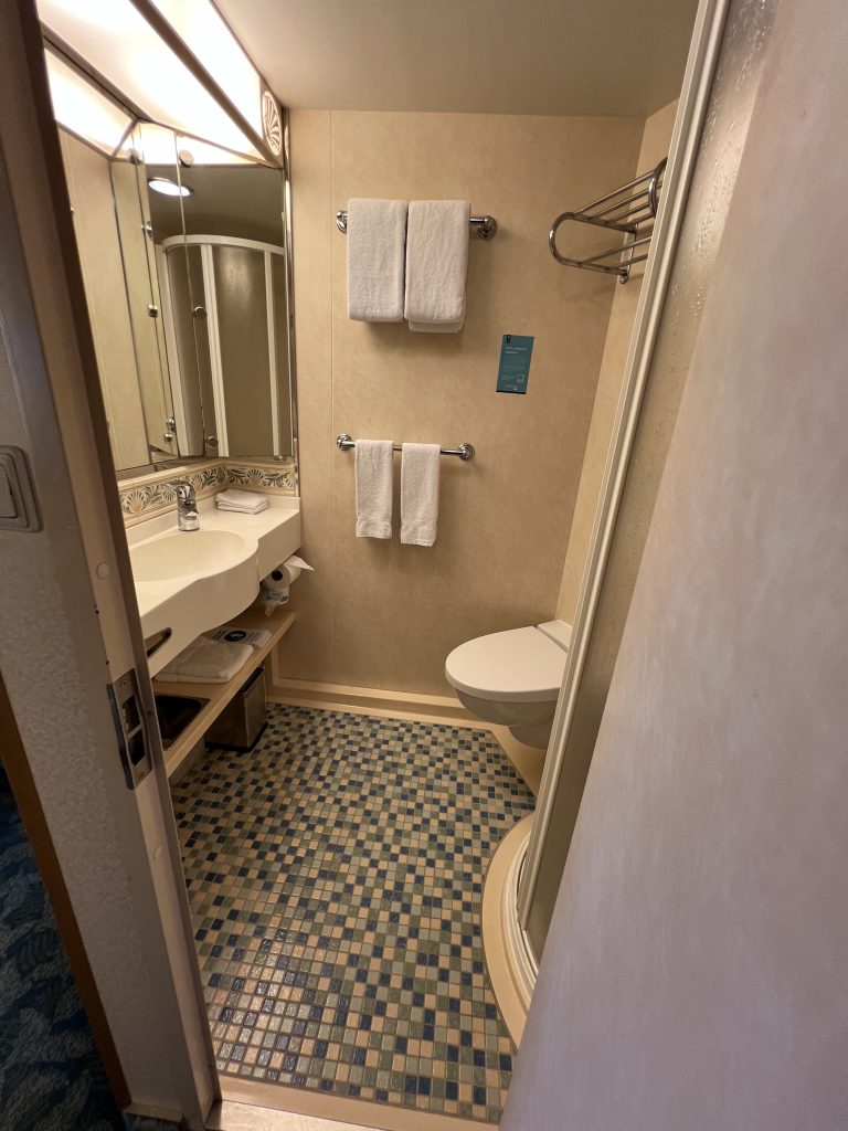 Bathroom in Royal Caribbean Connecting Balcony — Independence of the Seas Review
