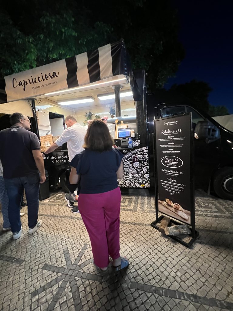 Capricciosa food truck at lisbon book fair — a weekend in Lisbon in spring