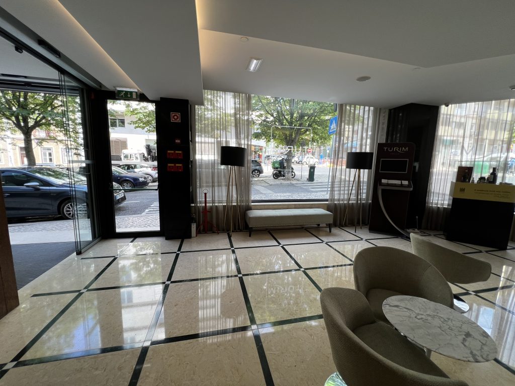 Lobby View at Turim Saldanha — Lisbon Hotel Review