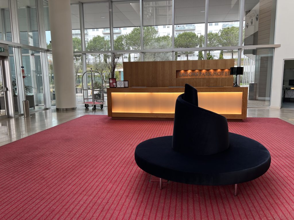 Lobby of Lagoas Park Hotel Oeiras — Porto Salvo — Lisbon Hotel Review