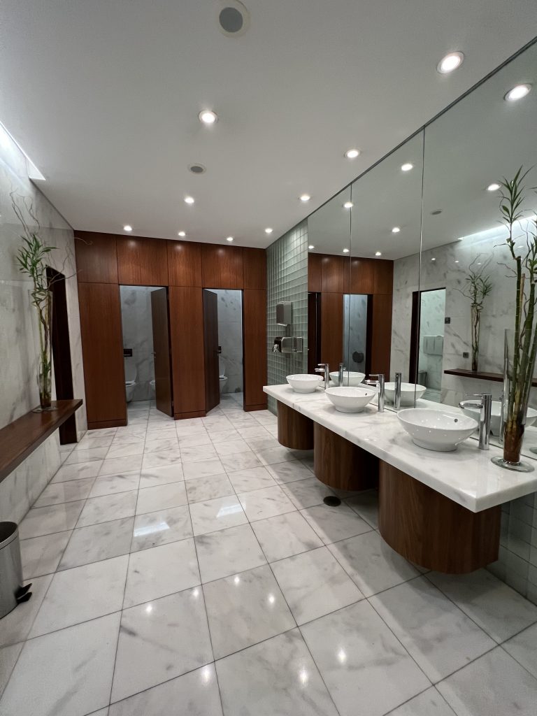 Public Bathroom at Lagoas Park Hotel Oeiras — Porto Salvo — Lisbon Hotel Review
