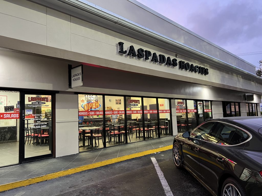 Outside Laspada's Hoagies — Fort Lauderdale