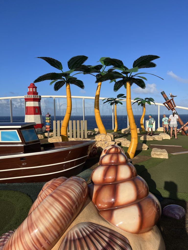 Beach Themed Mini Golf — Symphony of the Seas Cruise Blog