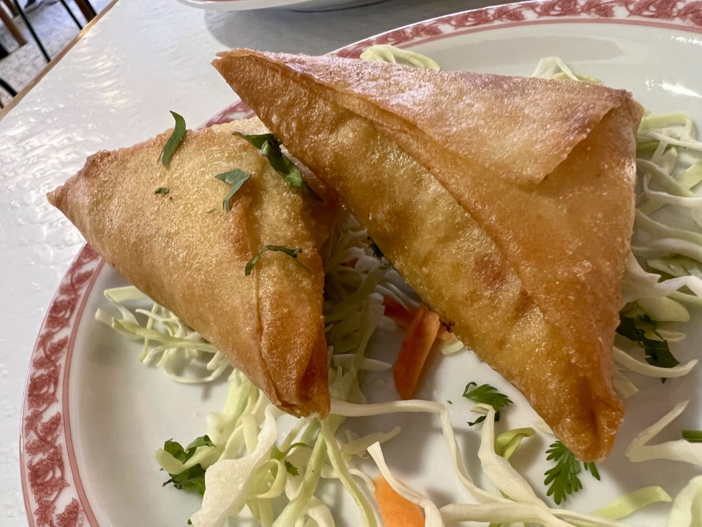 Fried Samosas at Natraj Indian Tandoori
