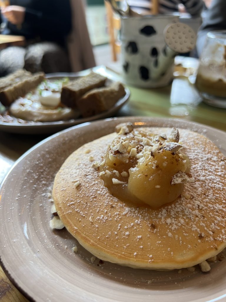 Apple Nut Pancake Stack — Cowie Lisbon Brunch Review