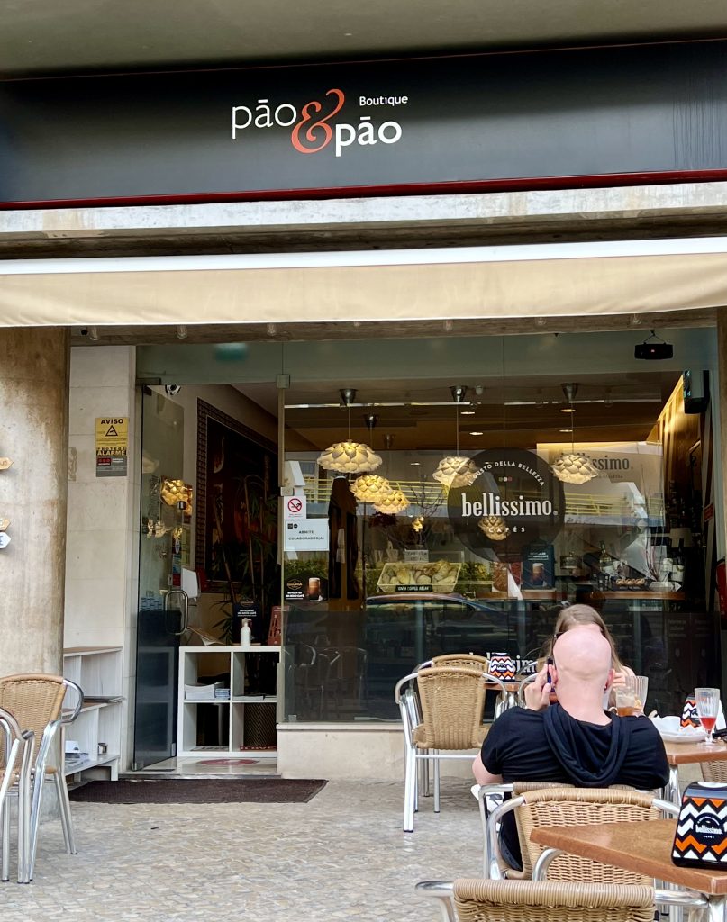 Outside Pão & Pão Boutique in Vilamoura Portugal