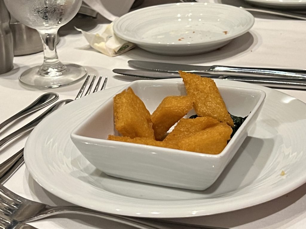 Golden Polenta Fries — Symphony of the Seas Cruise Blog — Royal Caribbean Cruise Food Photos