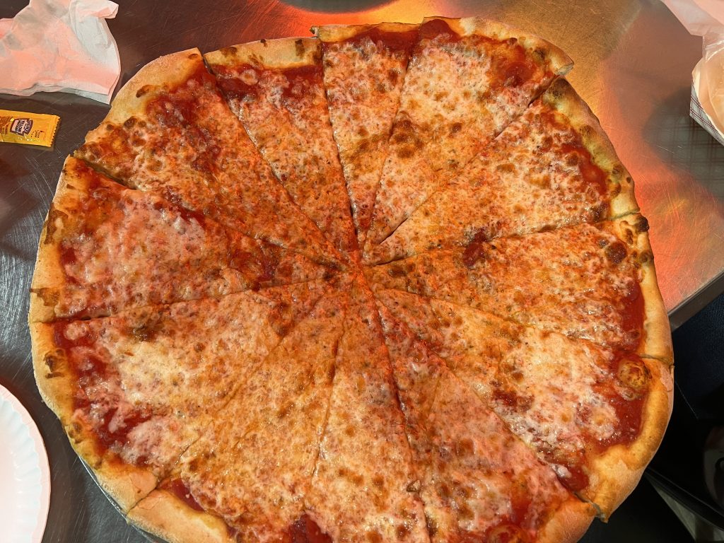 18 inch cheese pizza at Primanti Brothers Fort Lauderdale Florida