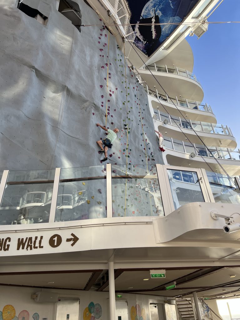 Rock Climbing Wall on Royal Caribbean Oasis Class Ships — Symphony of the Seas