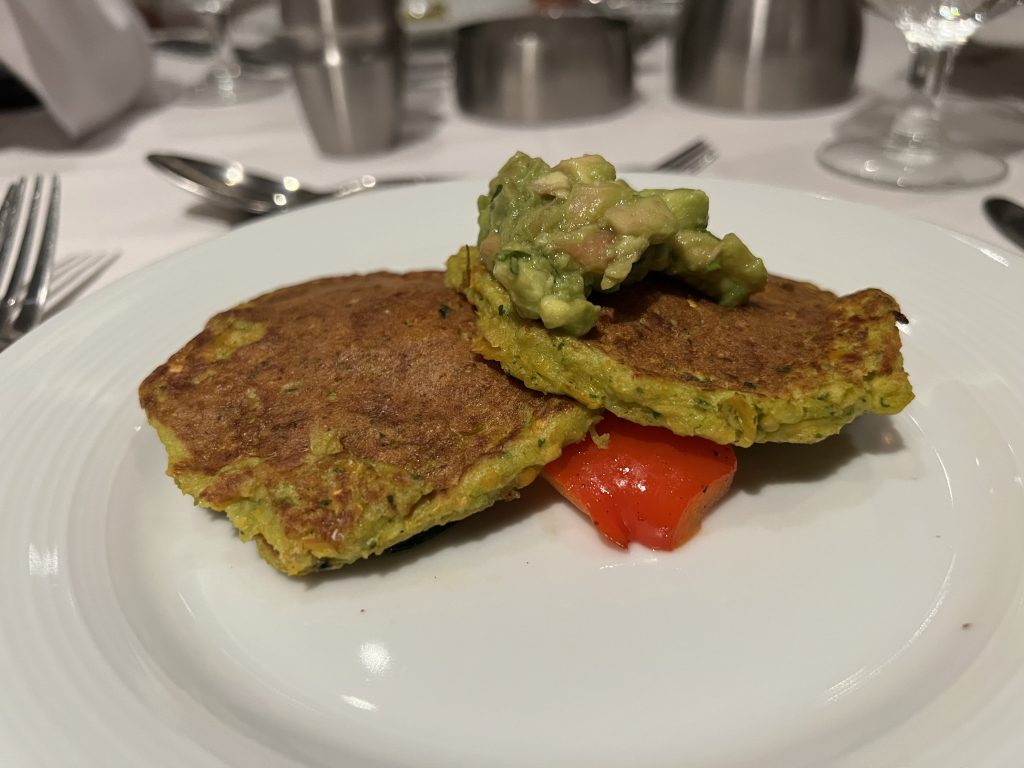 Grilled Sweet Corn Cakes — Royal Caribbean Cruise Food Photos