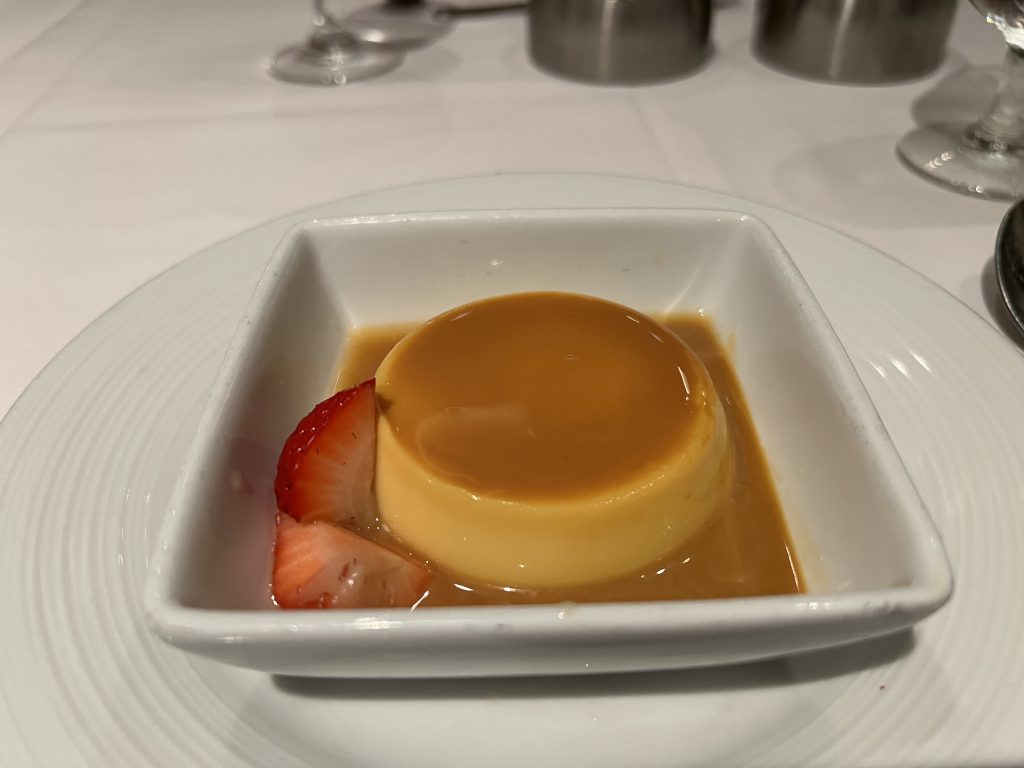 Caramel Flan — Royal Caribbean Cruise Food Photos