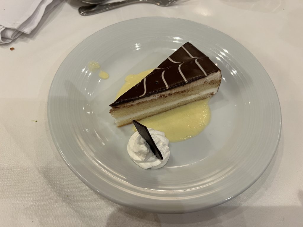 Boston Creme Pie — Royal Caribbean Food on Independence of the Seas