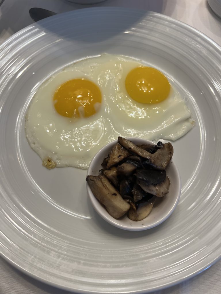 Eggs & Mushrooms — Royal Caribbean Food on Independence of the Seas