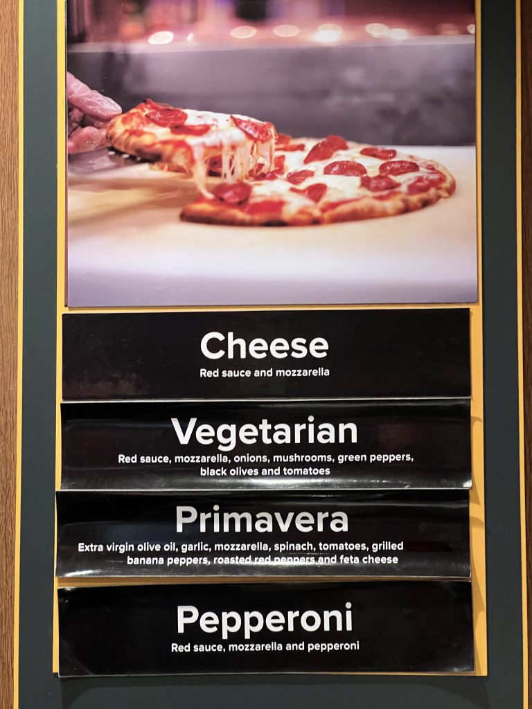 Sorrento's Pizza Menu