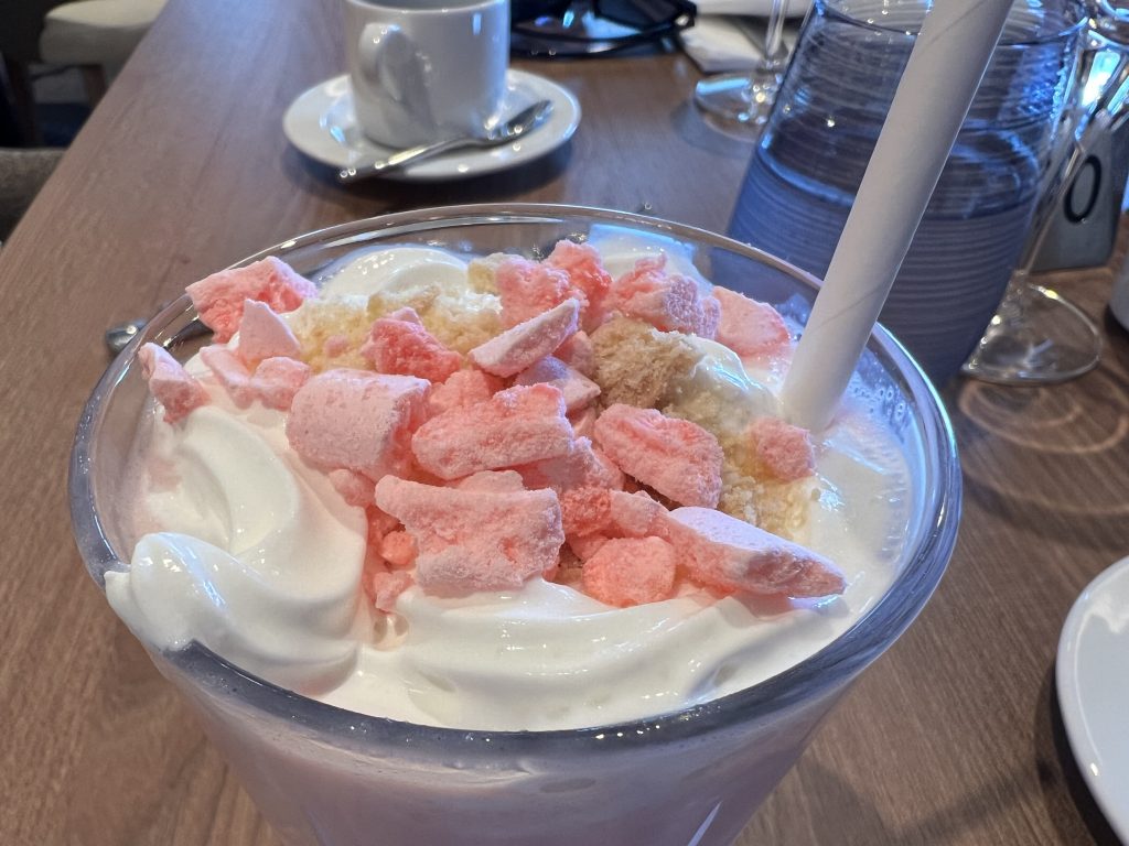 Free Milkshake — Sun Princess Cruise Food Photos