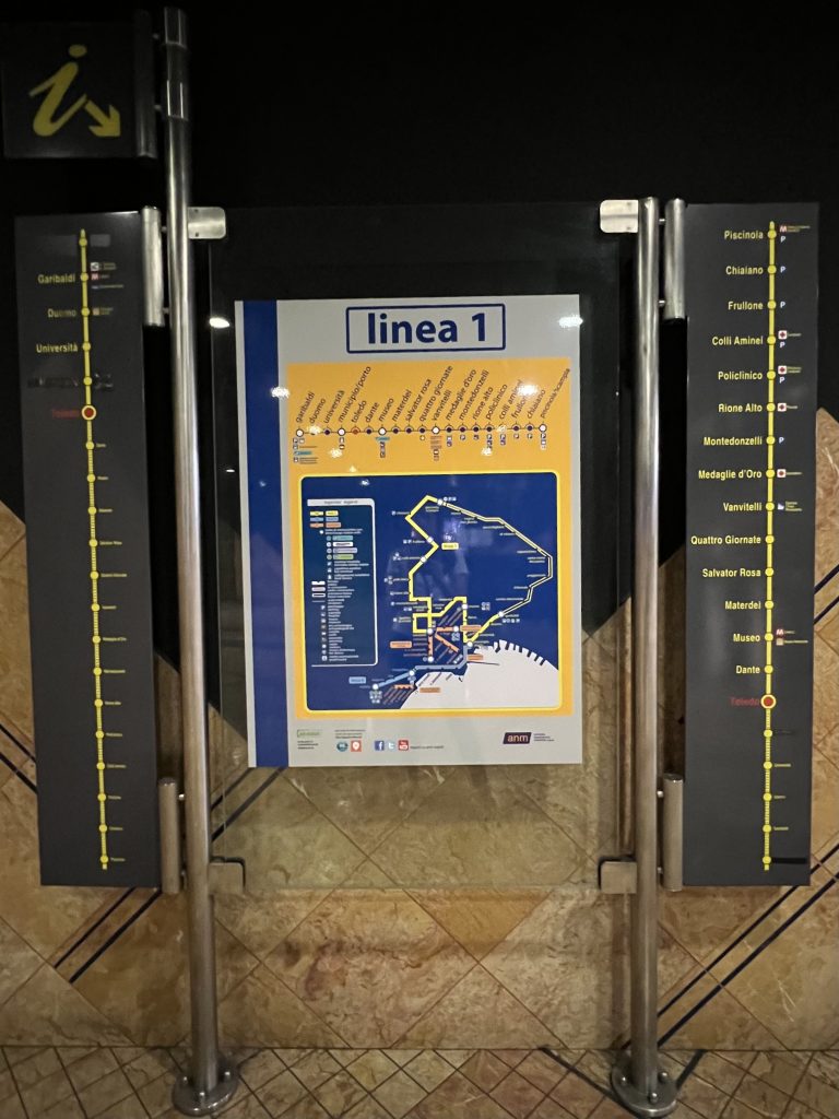 Naples Metro Map — One Day in Naples Cruise Port 