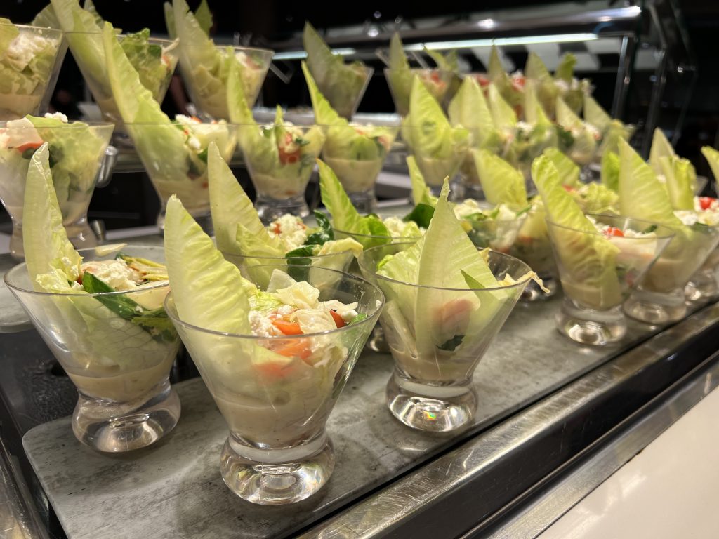 Mini Salad Cups — Cruise Food Photos — Sea Day on Symphony of the Seas — Royal Caribbean UGC Cruise Blog