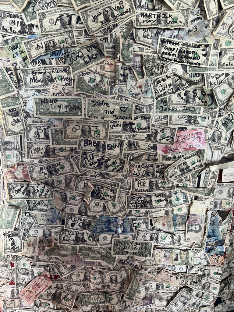 The Paddock Dollar Wall — One Day in Aruba Cruise Port on Symphony of the Seas