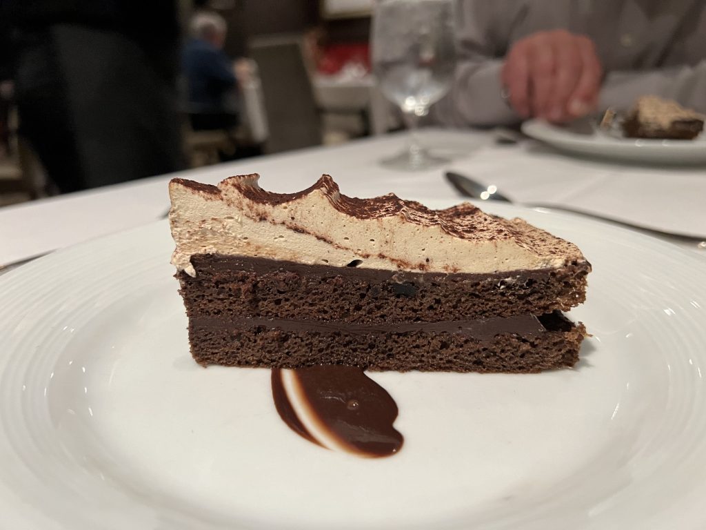 Capuccino Chocolate Cake — Cruise Food Photos — Sea Day on Symphony of the Seas — Royal Caribbean UGC Cruise Blog