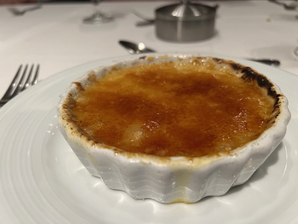 Creme Brulee — Cruise Food Photos — Sea Day on Symphony of the Seas — Royal Caribbean UGC Cruise Blog