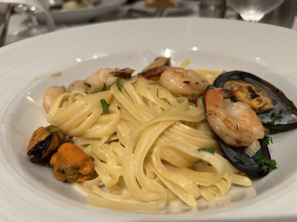 Seafood Linguine — Cruise Food Photos — Sea Day on Symphony of the Seas — Royal Caribbean UGC Cruise Blog