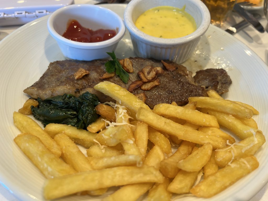 Steak Frites — Sea Day on Symphony of the Seas — Royal Caribbean UGC Cruise Blog