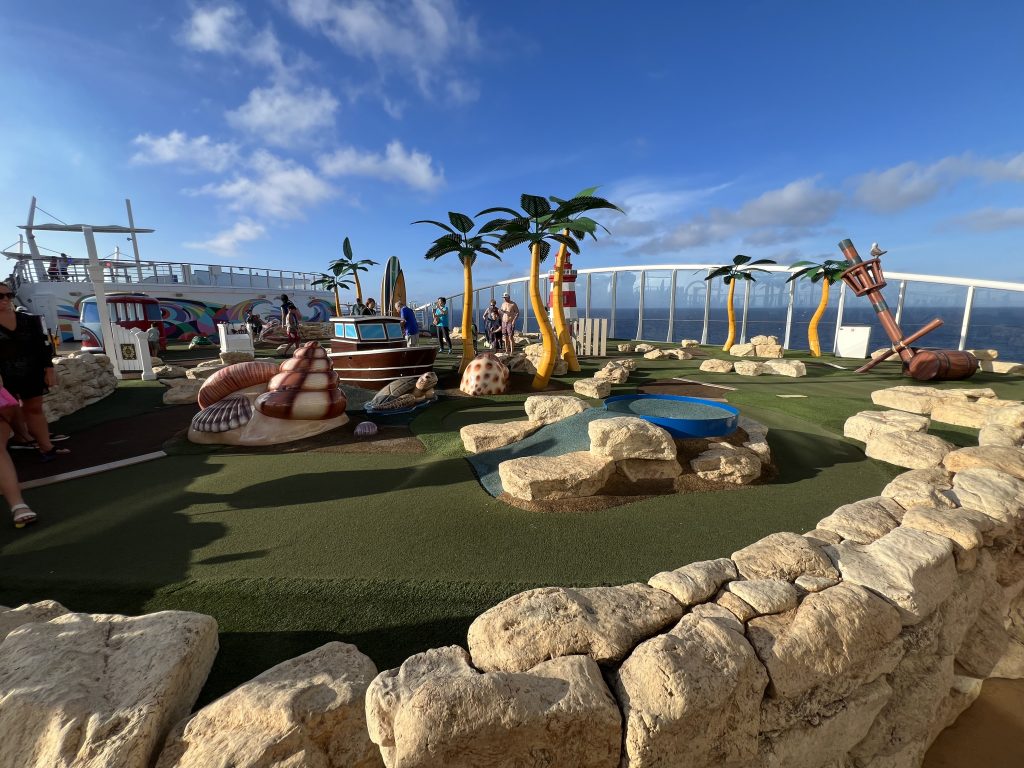 Mini Golf on a cruise — Sea Day on Symphony of the Seas — Royal Caribbean UGC Cruise Blog